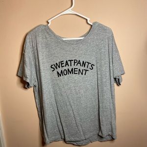 Sweatpants moment Tshirt